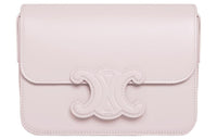 CELINE Triomphe Arc De Triomphe Cow Leather Shoulder Bag, Crossbody Bag Women's Light Pink