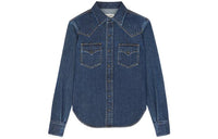 SAINT LAURENT Shirts Women's Deep Sea Blue