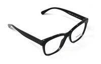 CHANEL Irregular Shape Eyeglass Frames Unisex Black
