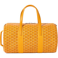GOYARD Canvas With Calfskin Travel Bag Unisex Yellow