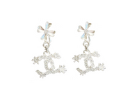 CHANEL Earrings Women's Silver