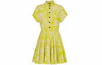 DIOR FW21 Short-Sleeved Dresses Women's Yellow Green