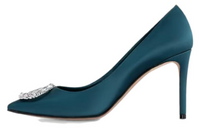 LOUIS VUITTON Slim Heel High Heels 9cm Women's Blue