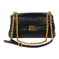 MIU MIU Leather Portable Crossbody Bag, Shoulder Bag Women's Black