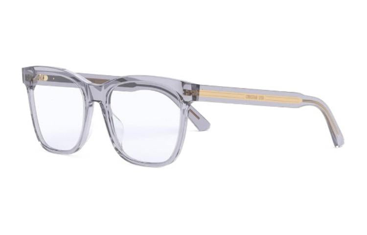 DIOR - Square Eyeglass Frames Unisex Light Gray