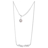 MIU MIU Metal Necklaces Women's Silver