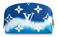 LOUIS VUITTON Cosmetic Pouch Lv Escale Bleu