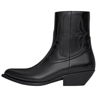 CELINE Leon Ankle Boots 5cm Women's Black