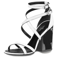 LOUIS VUITTON Topmost Strap Sandals 10cm Women's White