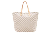 LOUIS VUITTON Coated Canvas With Leather Tote Bag Shopping Bag Shoulder Bag Handbag Medium Size Women's Ecru