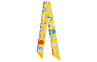 HERMES Small Silk Scarves Women's Yellow