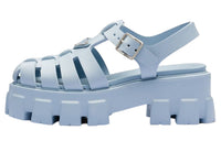 PRADA Monolith Foam Rubber 55mm Sandals Light Blue Women's