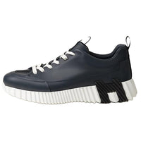 HERMES Jump Low Top Casual Shoes Men's Dark Blue