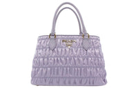 PRADA Nylon With Leather Shoulder Bag, Crossbody Bag, Handbag Women's Purple