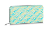 LOUIS VUITTON Cow Leather Wallet Women's Green