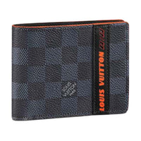 LOUIS VUITTON Multiple Wallet Damier Cobalt Race Blue Orange