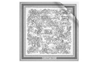 DIOR Silk Scarf Women's Ivory/Gray
