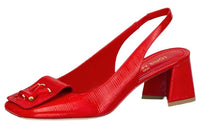 LOUIS VUITTON Spool Heel High Heels Women's Red