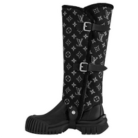 LOUIS VUITTON Ruby Knee-high Boots Women's Black