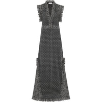 DIOR SS25 Sleeveless Dress Women's Silver Black