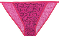 SAINT LAURENT Logo-embellished Tulle Briefs