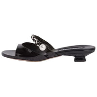 MIU MIU Slide Slippers Women's Black