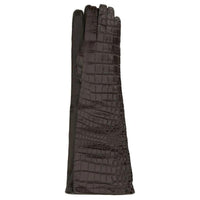 MIU MIU Calfskin Gloves Women's Dark Brown