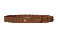Loro Piana Woven Design Leather Belts Men's Brown
