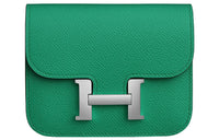HERMES Constance Slim Epsom Leather Wallet Fanny Pack Women's O6 Vert Jade Jasper