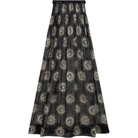 DIOR Long Flared Skirt Casual Long Skirts Women's Black