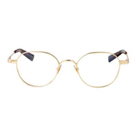 SAINT LAURENT Round Eyeglass Frames Unisex Gold