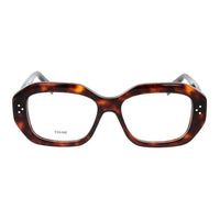 CELINE Acetate Irregular Shape Eyeglass Frames Unisex Tortoiseshell