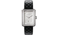 CHANEL Wrist Watch Quartz Movement Genuine Leather Strap Silver Dial Women's Watch