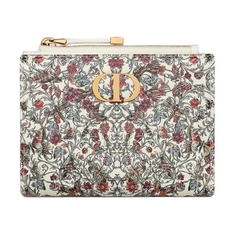 DIOR Dioramour Dior Calfskin Wallet Women's Multicolor