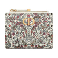 DIOR Dioramour Dior Calfskin Wallet Women's Multicolor
