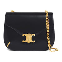 CELINE TriompheBesace Satin Calfskin Handbag, Shoulder Bag Women's