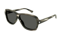 SAINT LAURENT Acetate Irregular Shape Sunglasses Men's Black