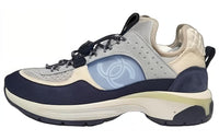 CHANEL Low-Top Casual Shoes Men's Dark Blue Gray