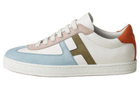 HERMES Boomerang Low-Top Skateboard Shoes Men's White Blue