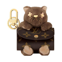 LOUIS VUITTON Coated Canvas Earphone Case Women's Brown