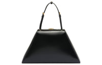 PRADA Leather One Shoulder Handbags Medium Size Women's Black