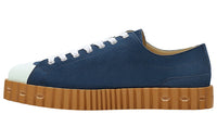 HERMES Low Top Stylish Skateboarding Shoes Men's Blue