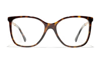 CHANEL Plate Frame Square Eyeglass Frames Unisex
