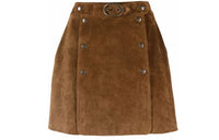 SAINT LAURENT Studded High Waisted Skirt