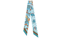 HERMES Silk Scarves Women's Blue