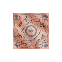 HERMES Silk Scarves Women's Red