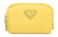PRADA Recycled Nylon Clutch Women's Pomelo Yellow