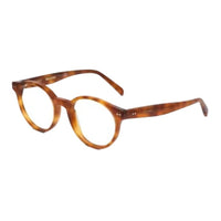 CELINE Acetate Round Eyeglass Frames Unisex Tortoiseshell