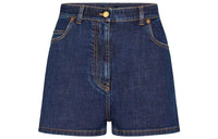 LOUIS VUITTON Denim Shorts Women's Blue