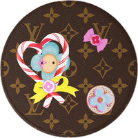 LOUIS VUITTON Vivienne Coated Canvas Storage Bag Women's Brown